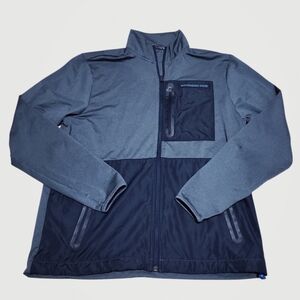 Southern Tide Men's Blue Full-Zip Performance 2-Tone Lightweight Jacket Medium‎